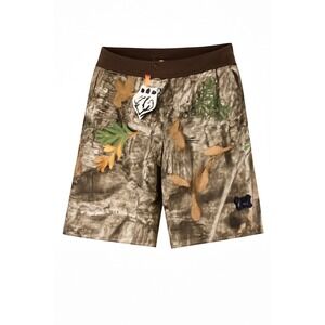 Realtree Edge Camo Fleece Shorts Mens Medium Brown Camouflage RTB258JCP NWT